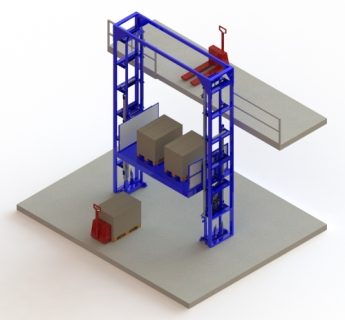 Dieses Bild zeigt das detaillierte Schema eines Zweisäulen-Lastenlifts von Fischer Maschinen GmbH, der bis zu 4 Tonnen belastbar ist. Die präzise Konstruktion und der robuste Aufbau dieses Lastenlifts garantieren sichere und effiziente Lastenhandhabung in Ihrem Betrieb. Der Zweisäulen-Mechanismus ermöglicht eine stabile Hebe- und Senkbewegung, während die hohe Tragkraft für vielseitige Einsatzmöglichkeiten sorgt. Dieses System wird in unserer eigenen Fertigung entwickelt und gebaut, wodurch wir höchste Qualitätsstandards und individuelle Anpassungen gewährleisten können. Vertrauen Sie auf die Expertise von Fischer Maschinen GmbH für zuverlässige und leistungsstarke Lastenlifte, die Ihre Arbeitsabläufe optimieren.